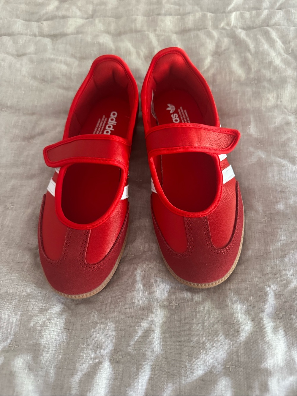 adidas Women Red Samba Mary Jane Sneakers